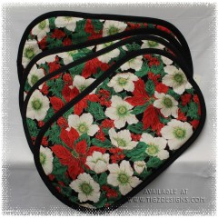 Festive Placemats set of (4) - Made in Creston BC by SISS (Soft Interiors Sewn by Su)